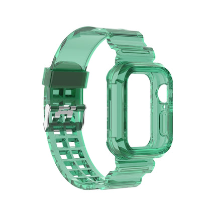 Silicone Integrated Replacement Strap Watchband For Apple Watch Series, 7 41mm / 6 & SE & 5 & 4 40mm / 3 & 2 & 1 38mm, 7 45mm / 6 & SE & 5 & 4 44mm / 3 & 2 & 1 42mm