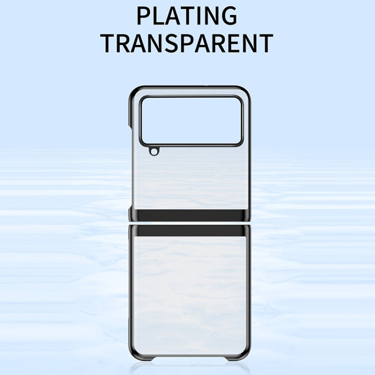 Electroplated Transparent Folding Case, For Samsung Galaxy Z Flip3 5G