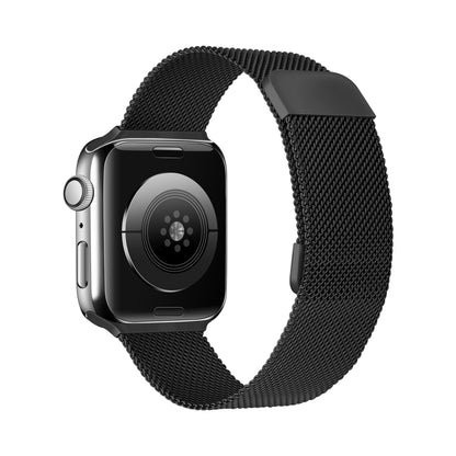 Double Section Milanese Magnetic Elasticity Replacement Strap Watchband For Apple Watch Series, 7 45mm / 6 & SE & 5 & 4 44mm / 3 & 2 & 1 42mm, 7 41mm / 6 & SE & 5 & 4 40mm / 3 & 2 & 1 38mm