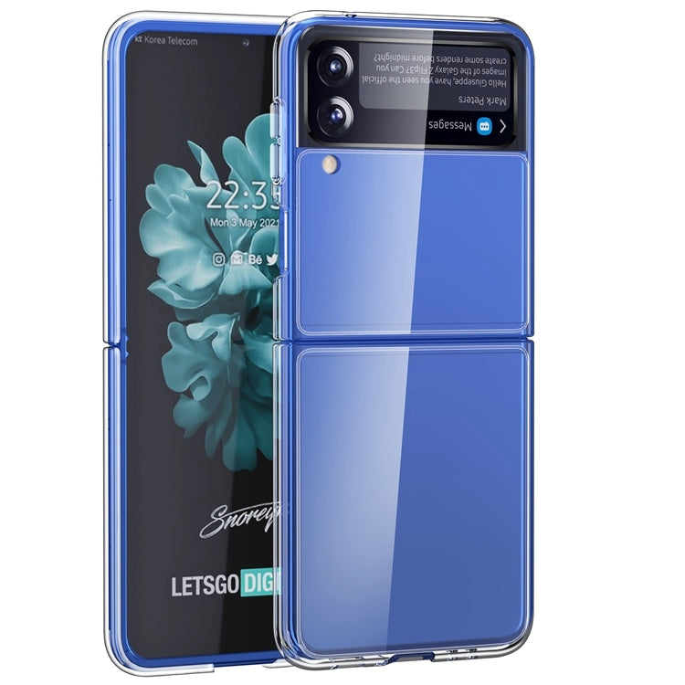 Simple All-inclusive Clear Crystal Acrylic +TPU Shockproof Case, For Samsung Galaxy Z Flip3 5G