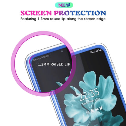 Simple All-inclusive Clear Crystal Acrylic +TPU Shockproof Case, For Samsung Galaxy Z Flip3 5G