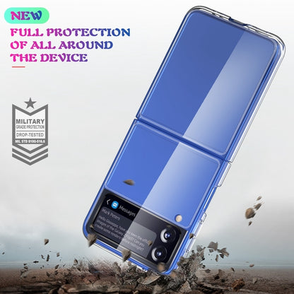 Simple All-inclusive Clear Crystal Acrylic +TPU Shockproof Case, For Samsung Galaxy Z Flip3 5G