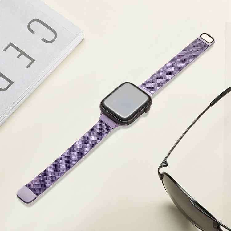 Small Waist Dual Section Milan Replacement Watchband For Apple Watch Series, 7 45mm / 6 & SE & 5 & 4 44mm / 3 & 2 & 1 42mm, 7 41mm / 6 & SE & 5 & 4 40mm / 3 & 2 & 1 38mm