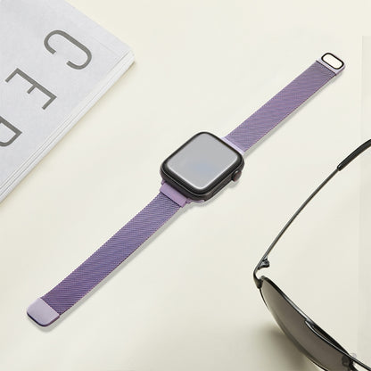 Small Waist Dual Section Milan Replacement Watchband For Apple Watch Series, 7 45mm / 6 & SE & 5 & 4 44mm / 3 & 2 & 1 42mm, 7 41mm / 6 & SE & 5 & 4 40mm / 3 & 2 & 1 38mm