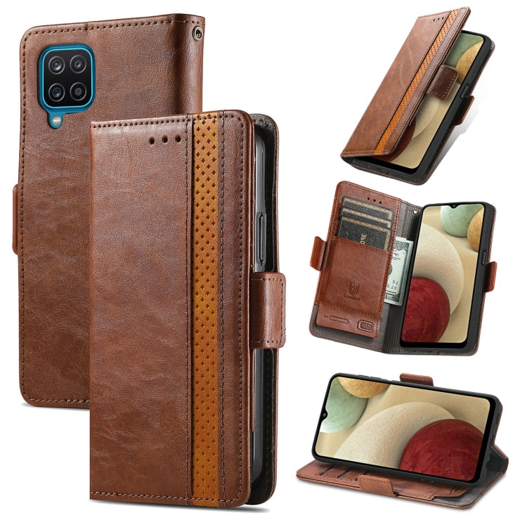 CaseNeo Business Splicing Dual Magnetic Buckle Horizontal Flip PU Leather Case with Holder & Card Slots & Wallet, For Samsung Galaxy A12, For Samsung Galaxy S21+ 5G, For Samsung Galaxy S21 5G