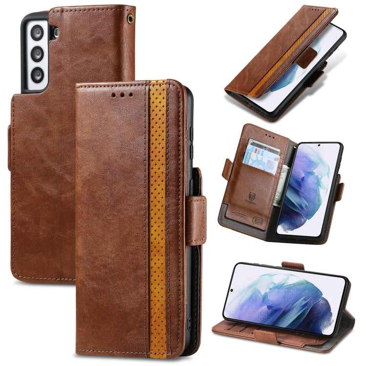CaseNeo Business Splicing Dual Magnetic Buckle Horizontal Flip PU Leather Case with Holder & Card Slots & Wallet, For Samsung Galaxy A12, For Samsung Galaxy S21+ 5G, For Samsung Galaxy S21 5G