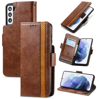 CaseNeo Business Splicing Dual Magnetic Buckle Horizontal Flip PU Leather Case with Holder & Card Slots & Wallet, For Samsung Galaxy A12, For Samsung Galaxy S21+ 5G, For Samsung Galaxy S21 5G
