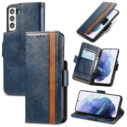 CaseNeo Business Splicing Dual Magnetic Buckle Horizontal Flip PU Leather Case with Holder & Card Slots & Wallet, For Samsung Galaxy A12, For Samsung Galaxy S21+ 5G, For Samsung Galaxy S21 5G