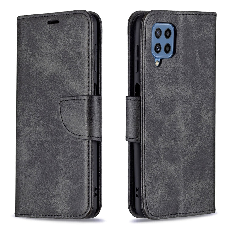 Retro Lambskin Texture Pure Color Horizontal Flip PU Leather Case with Holder & Card Slots & Wallet & Lanyard, For Samsung Galaxy M32