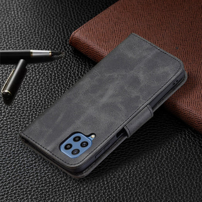 Retro Lambskin Texture Pure Color Horizontal Flip PU Leather Case with Holder & Card Slots & Wallet & Lanyard, For Samsung Galaxy M32