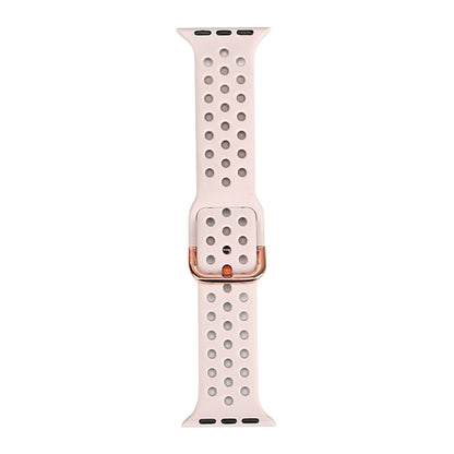 Silicone Replacement Watchband For Apple Watch Series, 7 45mm / 6 & SE & 5 & 4 44mm / 3 & 2 & 1 42mm