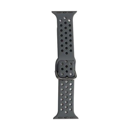 Silicone Replacement Watchband For Apple Watch Series, 7 45mm / 6 & SE & 5 & 4 44mm / 3 & 2 & 1 42mm