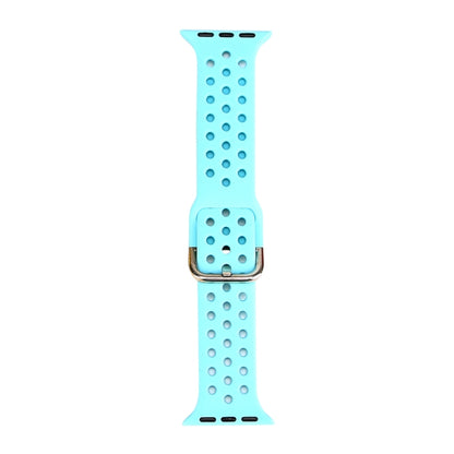 Silicone Replacement Watchband For Apple Watch Series, 7 45mm / 6 & SE & 5 & 4 44mm / 3 & 2 & 1 42mm