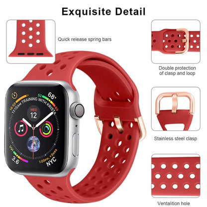 Silicone Replacement Watchband For Apple Watch Series, 7 45mm / 6 & SE & 5 & 4 44mm / 3 & 2 & 1 42mm