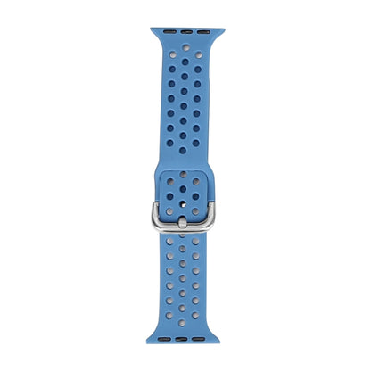 Silicone Replacement Watchband For Apple Watch Series, 7 41mm / 6 & SE & 5 & 4 40mm / 3 & 2 & 1 38mm