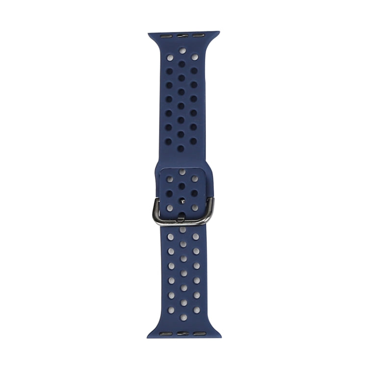 Silicone Replacement Watchband For Apple Watch Series, 7 41mm / 6 & SE & 5 & 4 40mm / 3 & 2 & 1 38mm