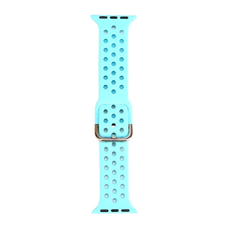 Silicone Replacement Watchband For Apple Watch Series, 7 41mm / 6 & SE & 5 & 4 40mm / 3 & 2 & 1 38mm