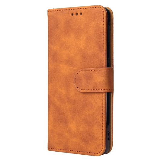 Solid Color Skin Feel Magnetic Buckle Horizontal Flip Calf Texture PU Leather Case with Holder & Card Slots & Wallet, For Samsung Galaxy A03s