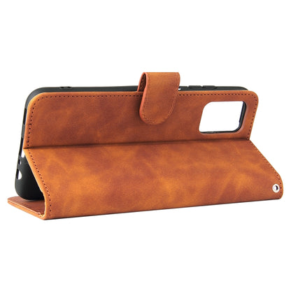 Solid Color Skin Feel Magnetic Buckle Horizontal Flip Calf Texture PU Leather Case with Holder & Card Slots & Wallet, For Samsung Galaxy A03s