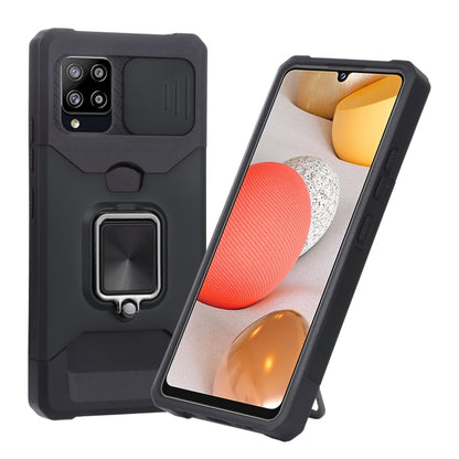 Sliding Camera Cover Design PC + TPU Shockproof Case with Ring Holder & Card Slot, For Google Pixel 5a 5G, For Samsung Galaxy A03s 166.6mm, For Samsung Galaxy A42 5G, For Samsung Galaxy A72 5G, For Samsung Galaxy Note20 Ultra, For Samsung Galaxy S21 5G...