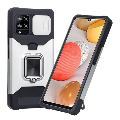 Sliding Camera Cover Design PC + TPU Shockproof Case with Ring Holder & Card Slot, For Google Pixel 5a 5G, For Samsung Galaxy A03s 166.6mm, For Samsung Galaxy A42 5G, For Samsung Galaxy A72 5G, For Samsung Galaxy Note20 Ultra, For Samsung Galaxy S21 5G...