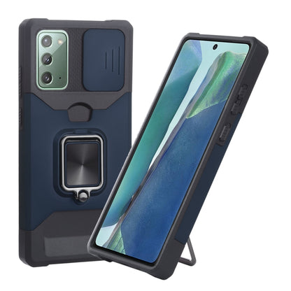 Sliding Camera Cover Design PC + TPU Shockproof Case with Ring Holder & Card Slot, For Google Pixel 5a 5G, For Samsung Galaxy A03s 166.6mm, For Samsung Galaxy A42 5G, For Samsung Galaxy A72 5G, For Samsung Galaxy Note20 Ultra, For Samsung Galaxy S21 5G...