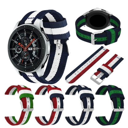 For Samsung Galaxy Watch4 40/44mm & Watch4 Classic 42/46mm Split Nylon Replacement Strap Watchband