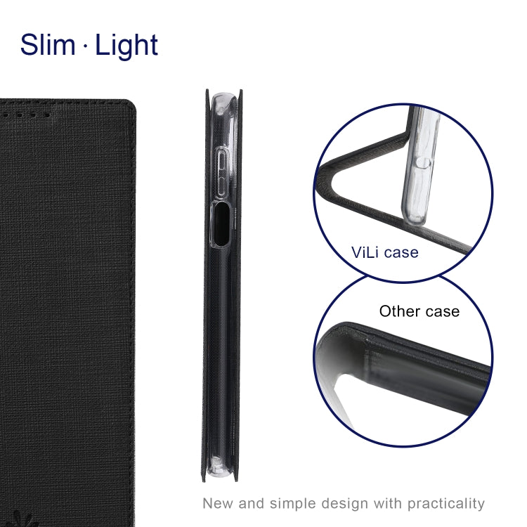 ViLi DMX Series Shockproof TPU + PU Leather Magnetic Attraction Horizontal Flip Case with Card Slot & Holder, For Samsung Galaxy A22 4G, For Samsung Galaxy A22 5G