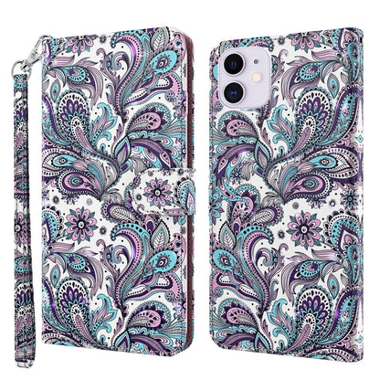 3D Painting Pattern Horizontal Flip TPU + PU Leather Case with Holder & Card Slots & Wallet, For iPhone 13 mini, For iPhone 13, For iPhone 13 Pro, For iPhone 13 Pro Max