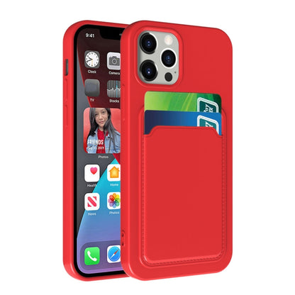 TPU + Flannel Lining Shockproof Case with Card Slots, For iPhone 13 mini, For iPhone 13, For iPhone 13 Pro, For iPhone 13 Pro Max
