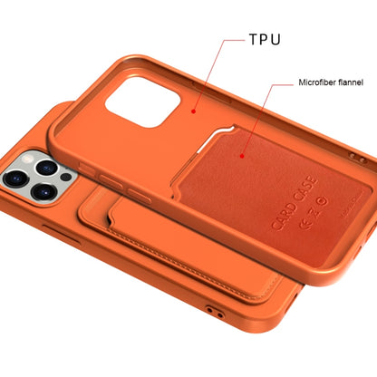 TPU + Flannel Lining Shockproof Case with Card Slots, For iPhone 13 mini, For iPhone 13, For iPhone 13 Pro, For iPhone 13 Pro Max