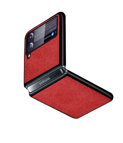 Sea Sand Cloth Texture Shockproof PC+ TPU Protective Case, For Samsung Galaxy Z Flip3 5G