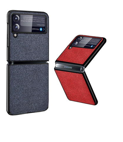 Sea Sand Cloth Texture Shockproof PC+ TPU Protective Case, For Samsung Galaxy Z Flip3 5G