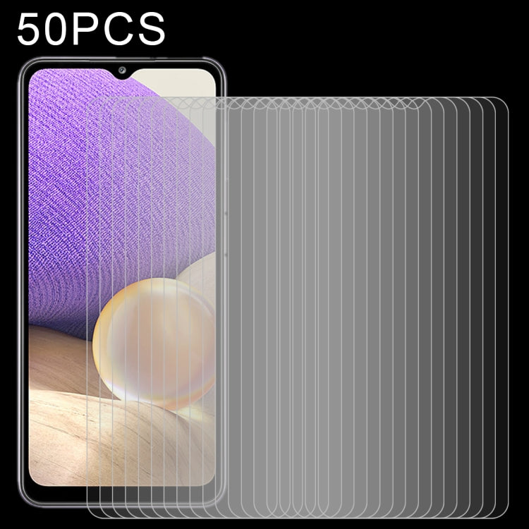 50 PCS 0.26mm 9H 2.5D Tempered Glass Film, For Samsung Galaxy A32 4G (50 PCS), For Samsung Galaxy A32 5G (50 PCS)