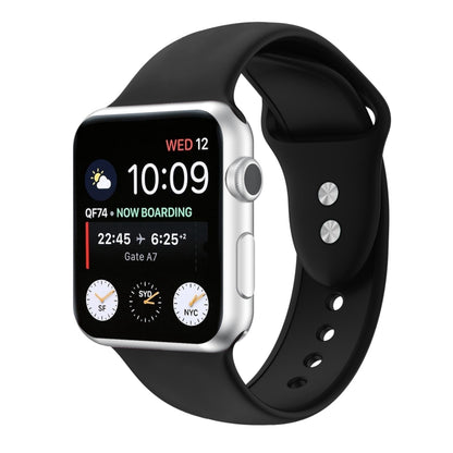 Double Nail Silicone Replacement Strap Watchband For Apple Watch Series, 7 41mm / 6 & SE & 5 & 4 40mm / 3 & 2 & 1 38mm, 7 45mm / 6 & SE & 5 & 4 44mm / 3 & 2 & 1 42mm