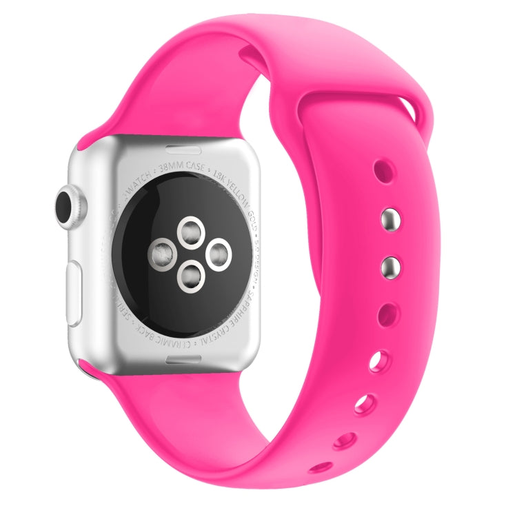 Double Nail Silicone Replacement Strap Watchband For Apple Watch Series, 7 41mm / 6 & SE & 5 & 4 40mm / 3 & 2 & 1 38mm, 7 45mm / 6 & SE & 5 & 4 44mm / 3 & 2 & 1 42mm