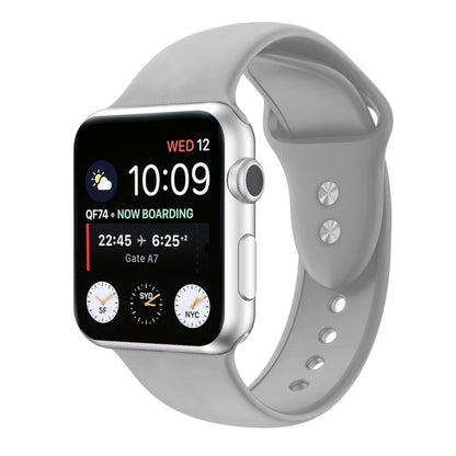 Double Nail Silicone Replacement Strap Watchband For Apple Watch Series, 7 41mm / 6 & SE & 5 & 4 40mm / 3 & 2 & 1 38mm, 7 45mm / 6 & SE & 5 & 4 44mm / 3 & 2 & 1 42mm