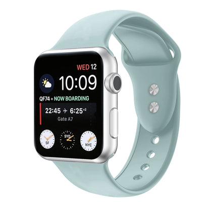 Double Nail Silicone Replacement Strap Watchband For Apple Watch Series, 7 41mm / 6 & SE & 5 & 4 40mm / 3 & 2 & 1 38mm, 7 45mm / 6 & SE & 5 & 4 44mm / 3 & 2 & 1 42mm