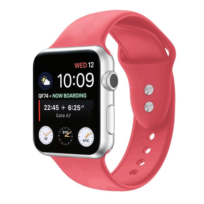 Double Nail Silicone Replacement Strap Watchband For Apple Watch Series, 7 41mm / 6 & SE & 5 & 4 40mm / 3 & 2 & 1 38mm, 7 45mm / 6 & SE & 5 & 4 44mm / 3 & 2 & 1 42mm