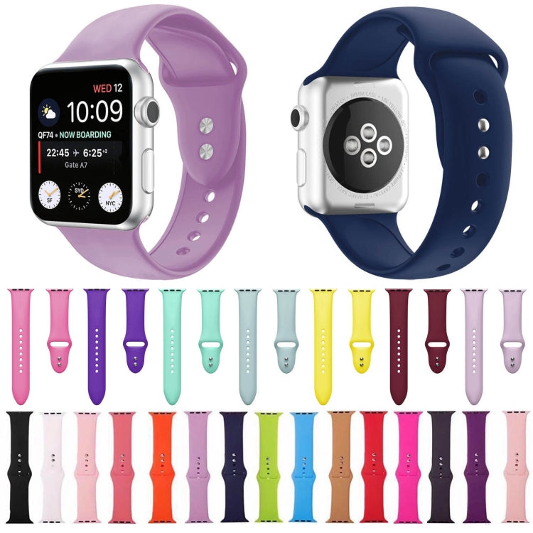 Double Nail Silicone Replacement Strap Watchband For Apple Watch Series, 7 41mm / 6 & SE & 5 & 4 40mm / 3 & 2 & 1 38mm, 7 45mm / 6 & SE & 5 & 4 44mm / 3 & 2 & 1 42mm
