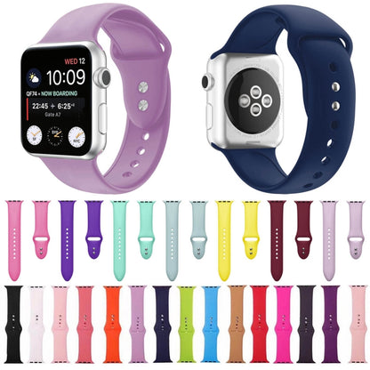 Double Nail Silicone Replacement Strap Watchband For Apple Watch Series, 7 41mm / 6 & SE & 5 & 4 40mm / 3 & 2 & 1 38mm, 7 45mm / 6 & SE & 5 & 4 44mm / 3 & 2 & 1 42mm