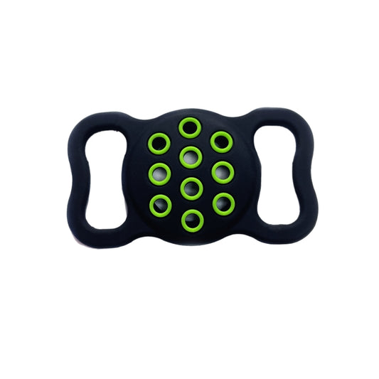 Pet Dog Cat Collar Dual-color Shockproof Silicone Protective Cover Case, For AirTag