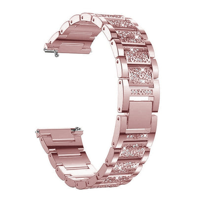 Three-beads Diamond Steel Replacement Strap Watchband, For Samsung Galaxy Watch Active2