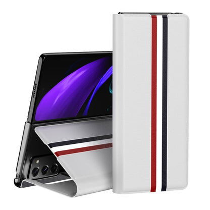 Lychee Texture PU Card Slot Leather Case with Holder, For Samsung Galaxy Z Fold2 5G, For Samsung Galaxy Z Fold3 5G
