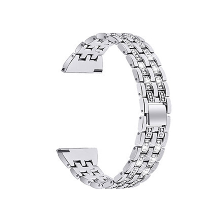 For Samsung Smart Watch Double Rows Diamond Steel Replacement Strap Watchband, 22mm