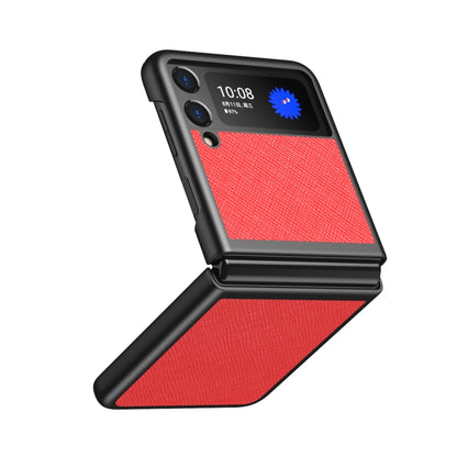 Cross Texture All Inclusive Shockproof Protective Case, For Samsung Galaxy Z Flip3 5G