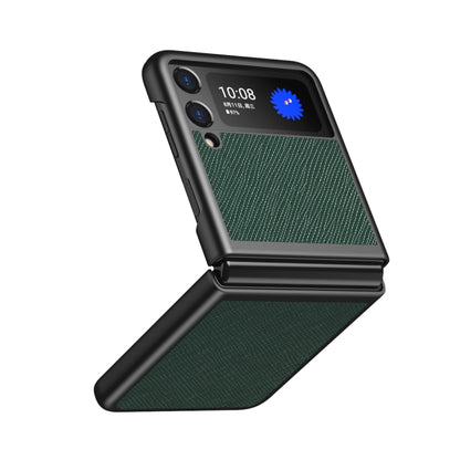 Cross Texture All Inclusive Shockproof Protective Case, For Samsung Galaxy Z Flip3 5G