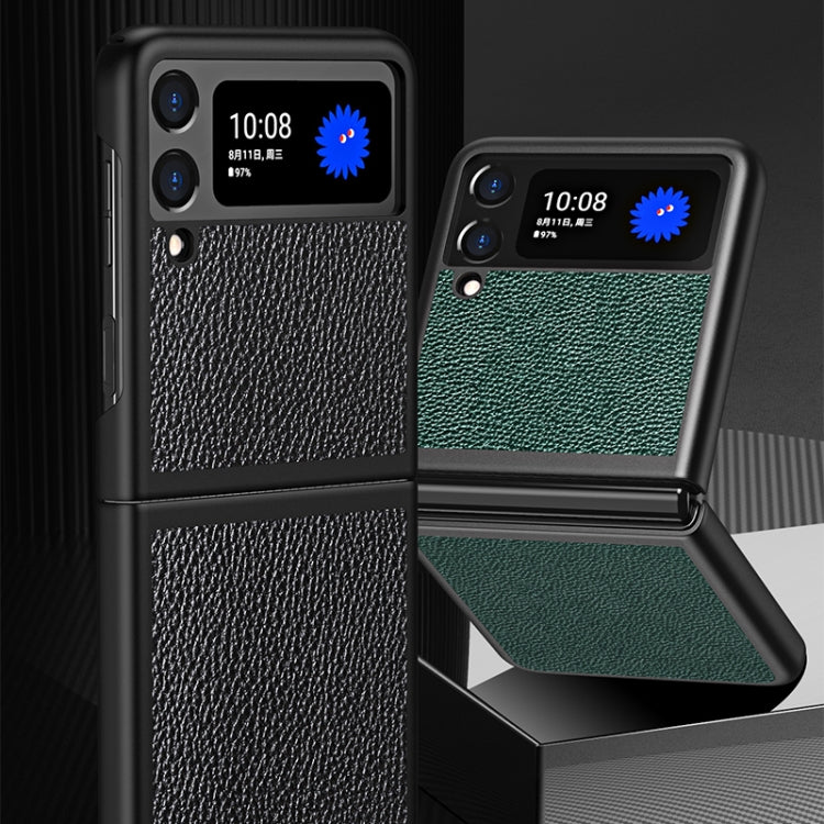 Cross Texture All Inclusive Shockproof Protective Case, For Samsung Galaxy Z Flip3 5G