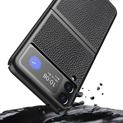 Cross Texture All Inclusive Shockproof Protective Case, For Samsung Galaxy Z Flip3 5G