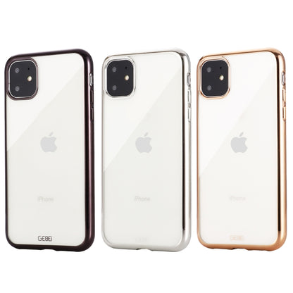 GEBEI Plating TPU Shockproof Protective Case, For iPhone 11, For iPhone 11 Pro, For iPhone 11 Pro Max